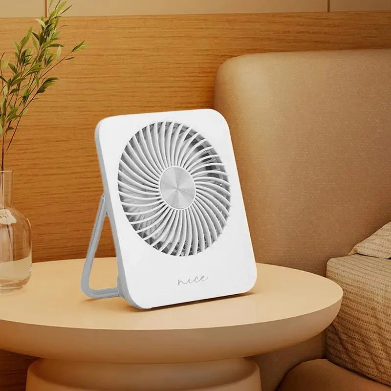 

Small Fan 3 Speed Adjustable Desktop Fan Wall Fan Personal Fan Silent Fan USB Rechargeable Desktop Fan For Outdoor Indoor