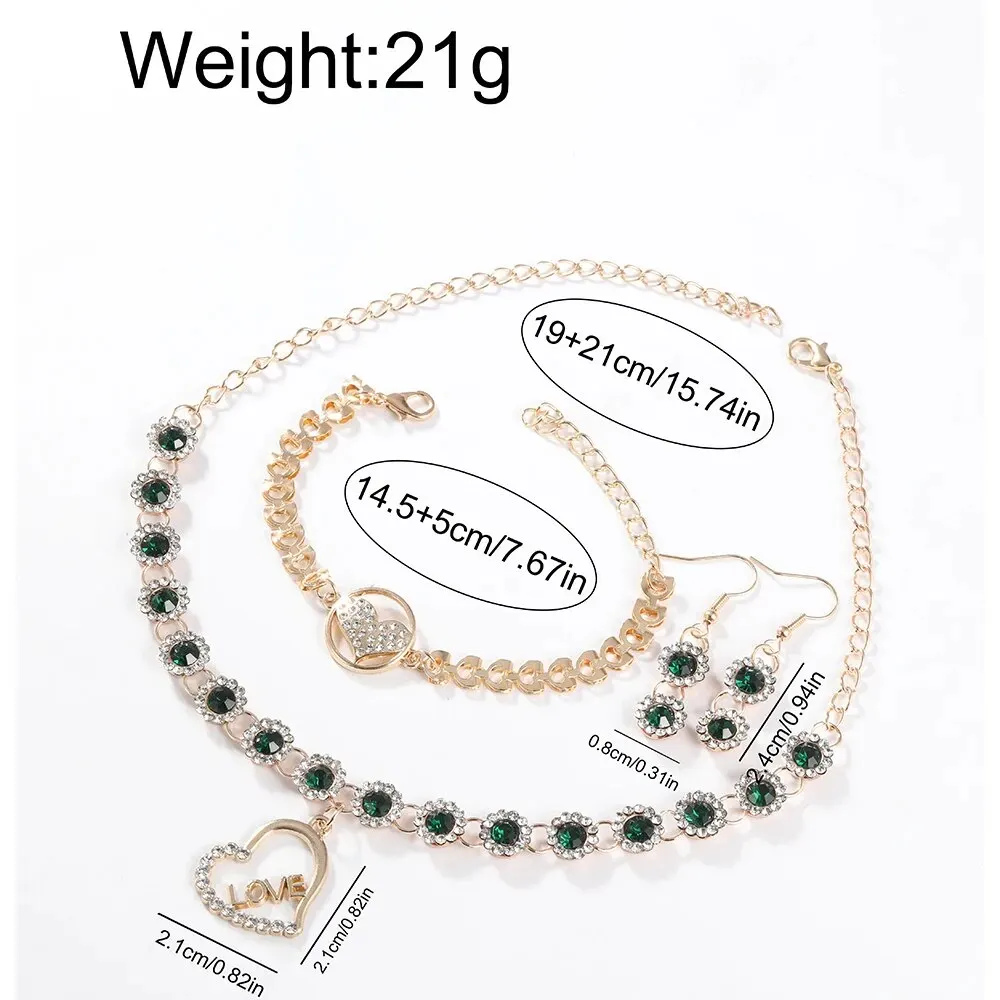 5pcs Women\'s Watch Set Fashion Casual Quartz Watch Fashion Luxury Necklace Bracelet Earrings Set Women\'s Quartz Watch Set