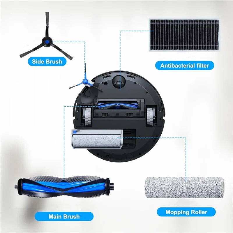 قطع غيار المكنسة الكهربائية الروبوتية YCOC لملحقات المكنسة الكهربائية ECOVACS DEEBOT X8 PRO Omni