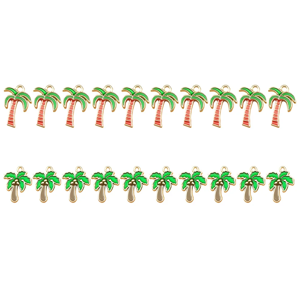 

20 Pcs Accessories Bright Color Pendant Accessory Palm DIY Jewelry Necklace Earring Alloy