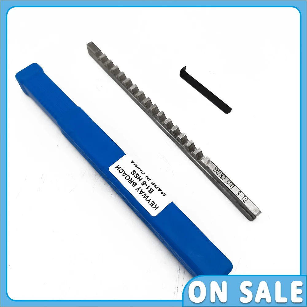 B1-5mm Push-Type Keyway Broach Metric Size HSS Keyway Cutting Tool knife for CNC Router Metalworking