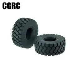 1 Pair Rubber Tyres Bulldozers Tyre 137mm for 1/14 Tamiya RC Truck Heavy Duty Trailer Tipper Scania 770S Actros MAN Volvo Parts