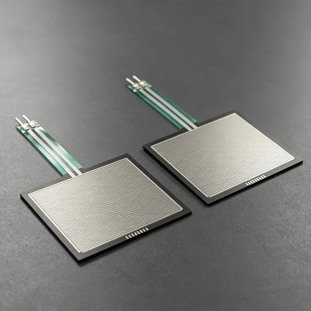 2pcs FSR406 Thin-Film Pressure Sensors with Flexible PET Construction for Curved Mounting and Cyclic Load Applications