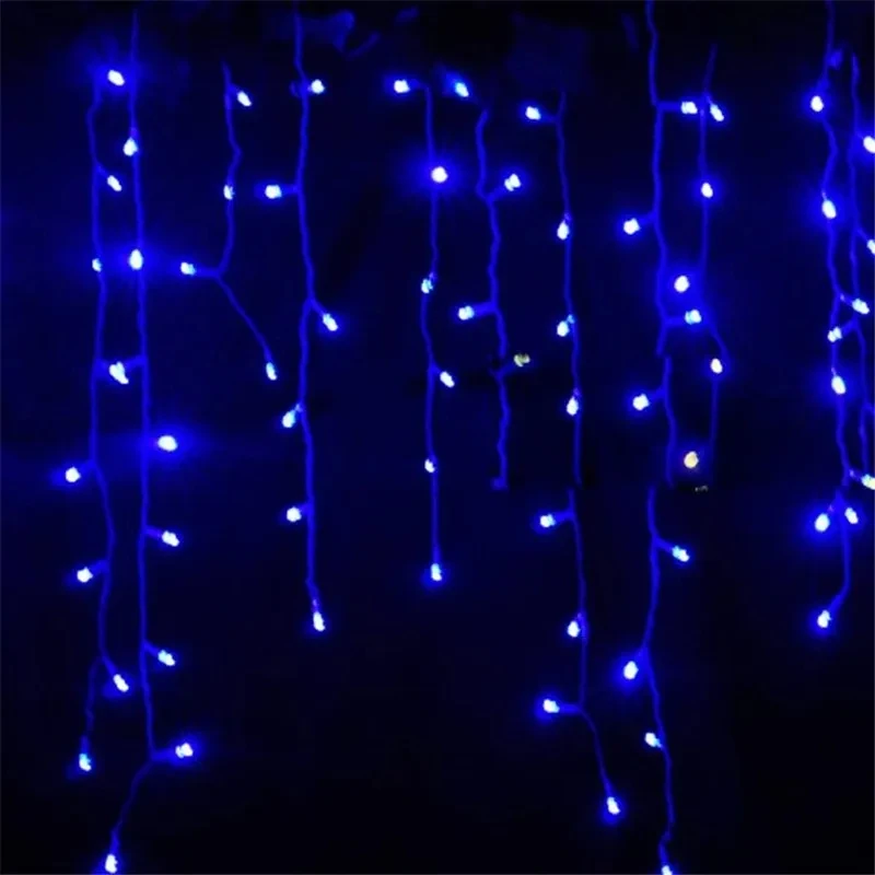 220v Bulb Decor 4M LED Curtain Icicle String Light Decoration LED Christmas Curtain Party Garden Stage Outdoor