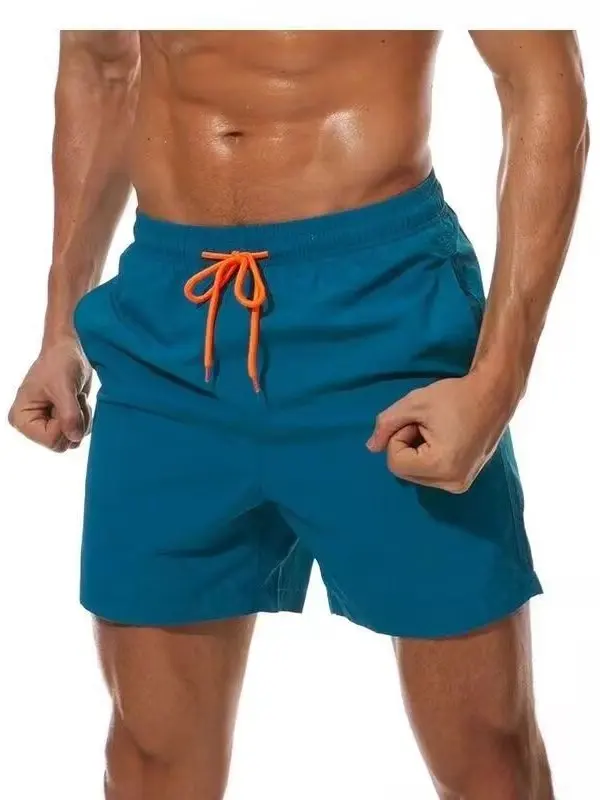 Men's Beach Shorts Quick Dry Surfing Pants Loose Fit Thin Material Large Size Hot Springs Swimming Trunks Coastal Summer Shorts