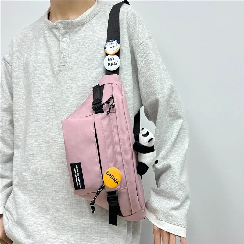 Zipper Canvas Waist Packs Ladies Bags on Sale 2023 High Quality Autumn High-capacity Solid Waist Packs Leisure Versatile Pochete