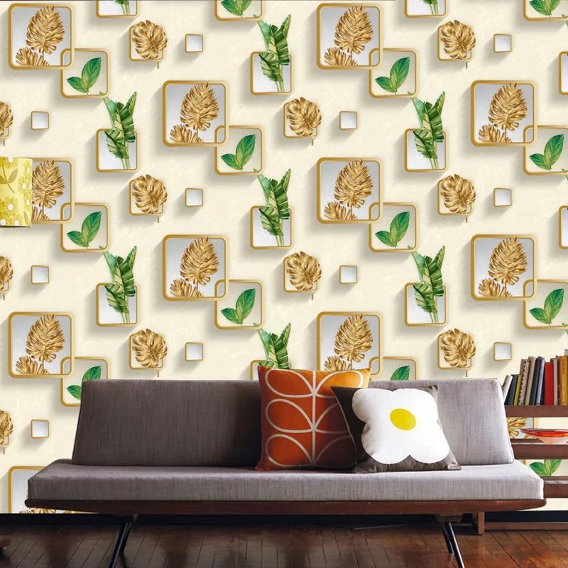 3D Geometric Tree Branch Wallpaper for Living Room TV Background Wall Kids Room Non Self Adhesive