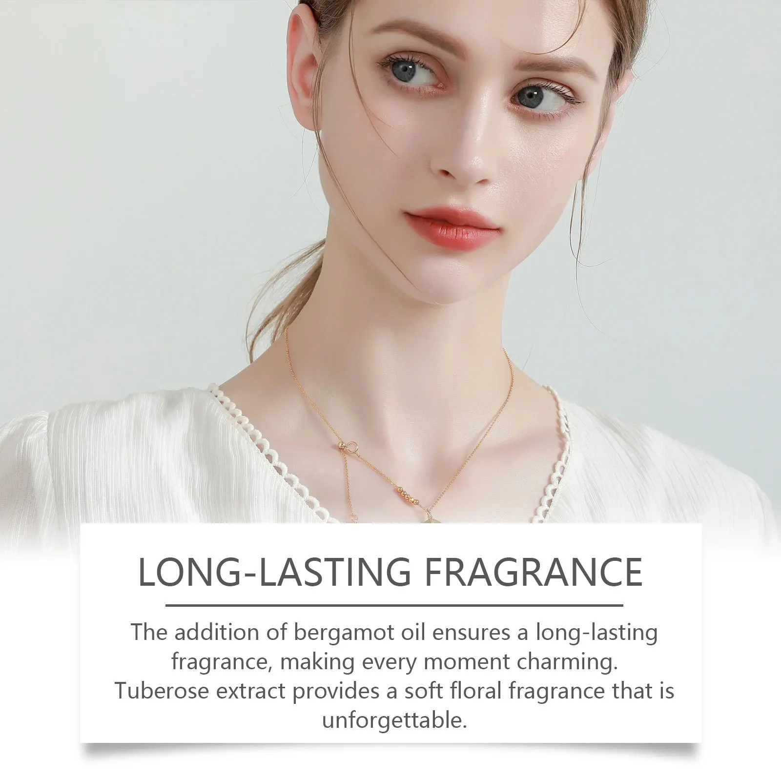 น้ําหอมผู้หญิง Tuberose Elegant กลิ่นหอมบางเบาธรรมชาติและสดชื่นกลิ่นหอมแบบพกพาทุกวัน Charm น้ําหอมระงับกลิ่นกายผู้หญิง