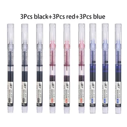 Quick-Drying Gel Pen Set School Office Journals Drawing Art Markers Straight Liquid Rollerball Pen Rolling Ball Pens