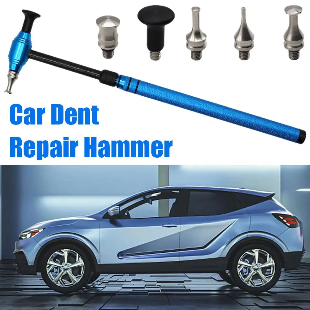 Car Adjustable Length Hammer Dent Repair Hammer No Body Metal Dent Striking Sheet Shaping Hammer Repair Trace Tool Leveling V3b6