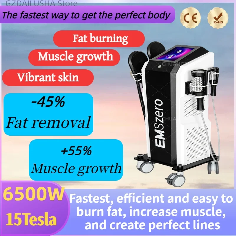 NEW 2 in 1 emsslim neo 6500W Hi-emt With Roller Massage Beauty EMSZERO Fitness Machine