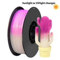 1Kg 250g 500g PLA 3D printer filament UV or sunlight color change white to purple pla 3D printer change from white to red 1.75mm
