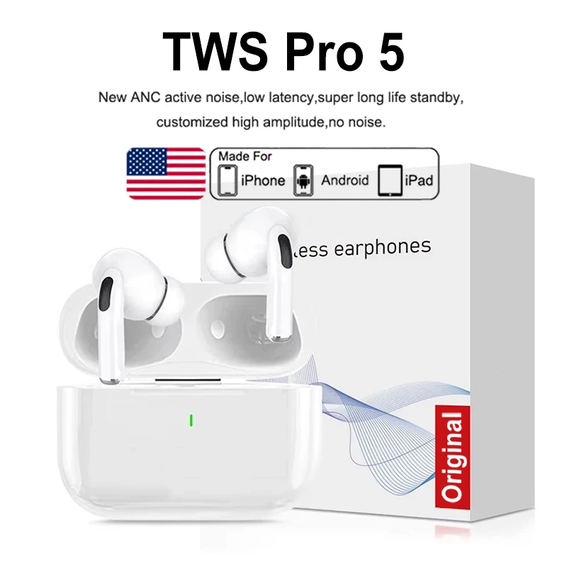 Para Apple original AIRP0DS-PR0 inalámbrico Bluetooth auriculares en auriculares deportes Cancelación de ruido auriculares para xiaomi iPhone auriculares