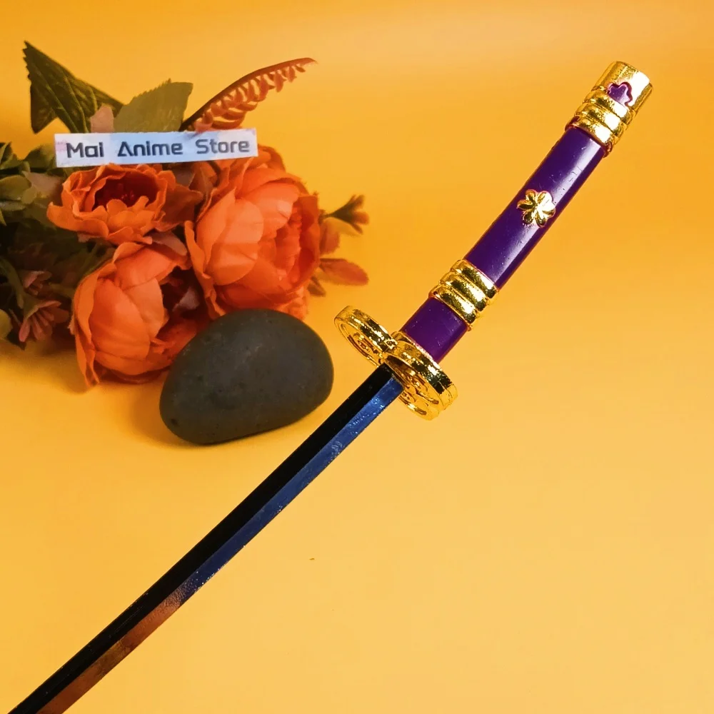 10-calowa stalowa katana Roronoa Zoro, żelazny nóż ninja, oryginalny szabla samurajska, metalowy miecz anime Zoro, katana japońska w naturalnym rozmiarze, zabawka, prezent