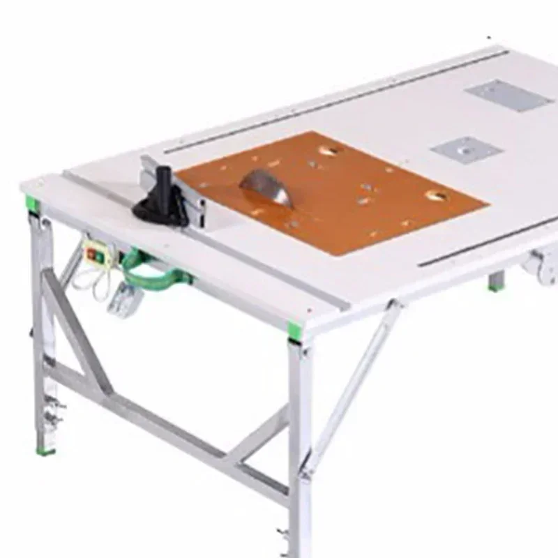 Multifunctional Portable Table Saw - DIY Folding Lifting Work Saw Sliding Upside down Woodworking Tool for Precision Cutting