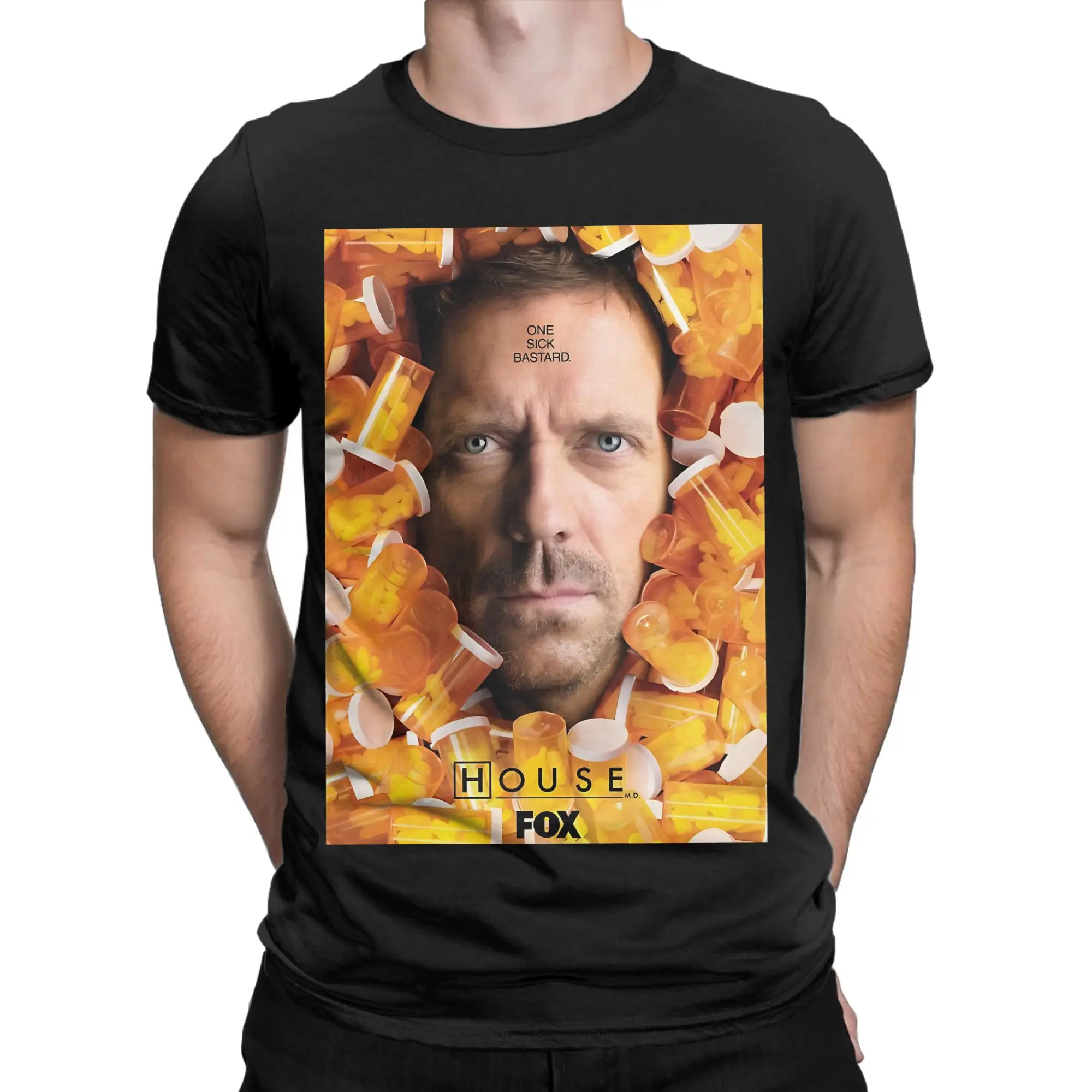 all Potion Funny Graphic 100% Cotton T-Shirt House M.D Tops Tees For Men