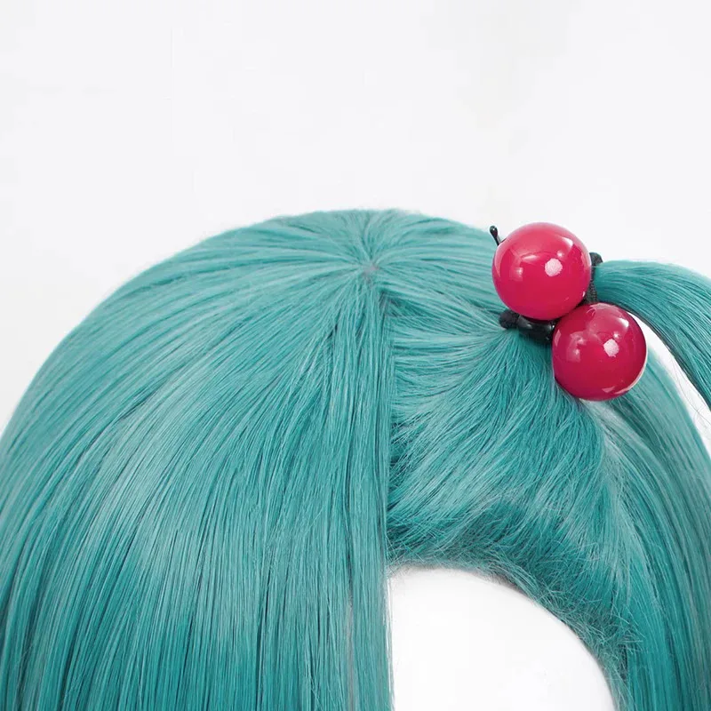 جديد 2025 أنيمي بولما كوسبلاي سلك درجة حرارة عالية أزرق-أخضر قصير مع غطاء شعر مستعار وشريط شعر ★ ★ ★   جيه.