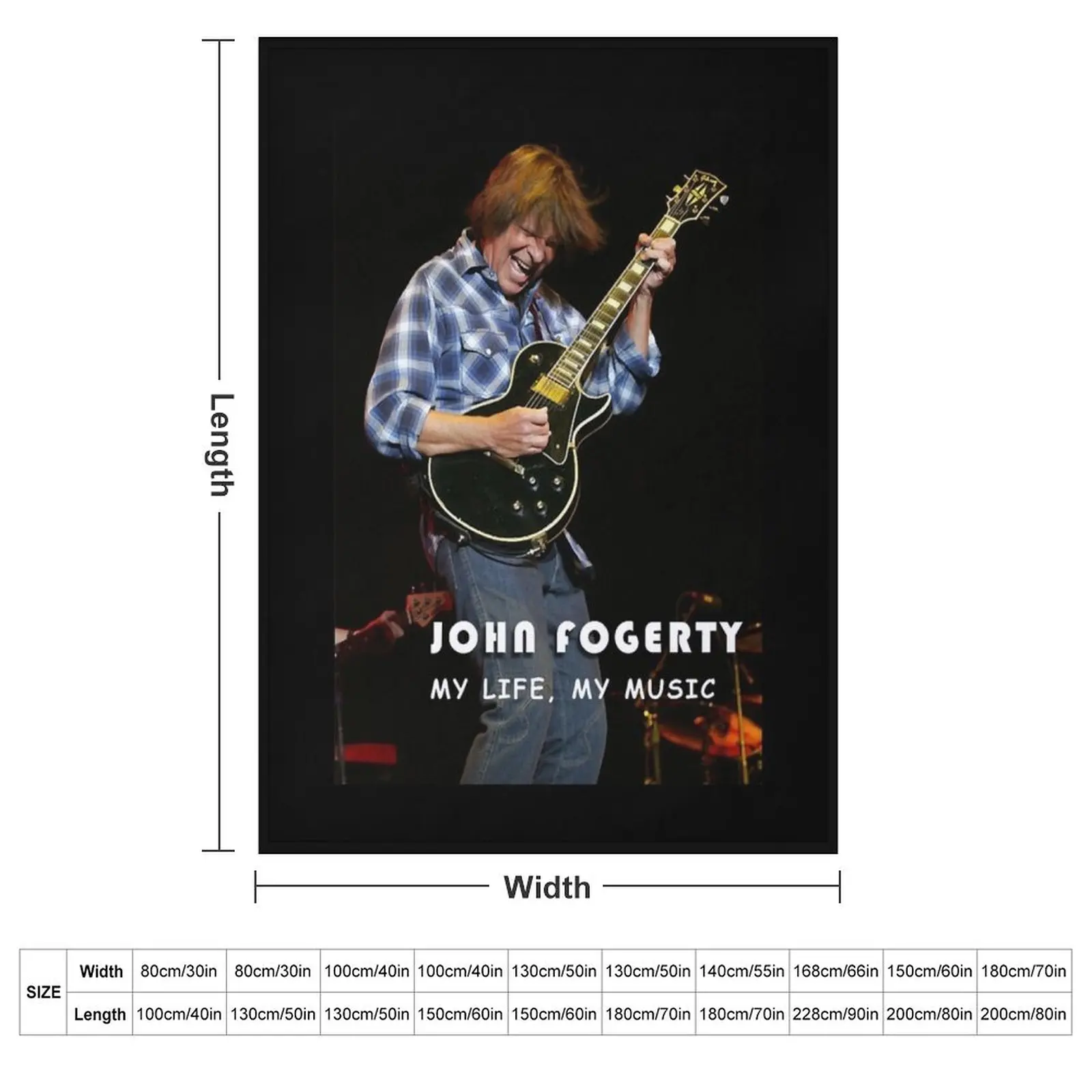 John Fogerty My life, My music Untitled Essential Throw Blanket Decorative Sofas Sofa Throw Flannels Retros Blankets