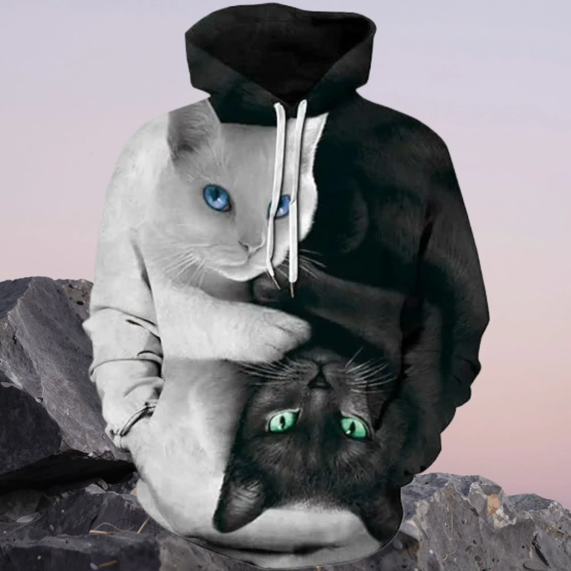 New Cat Wolf Leopard Hoodies Animal 3D Print Men Women Hooded Sweatshirts Harajuku Pullovers Y2k Tops Tracksuits Men's Clothing