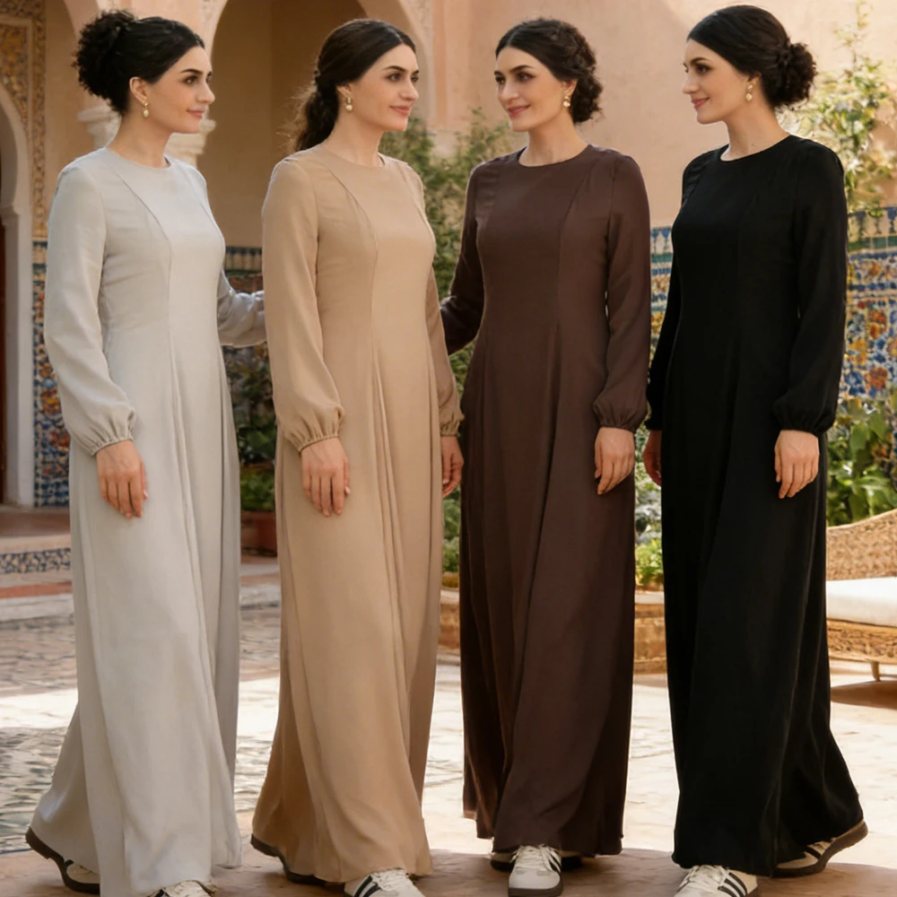 

Женские мусульманские платья: Джеллаба, Абайя, Кафтан (Дубай, Турция, Марокко) – Исламская одежда для женщин