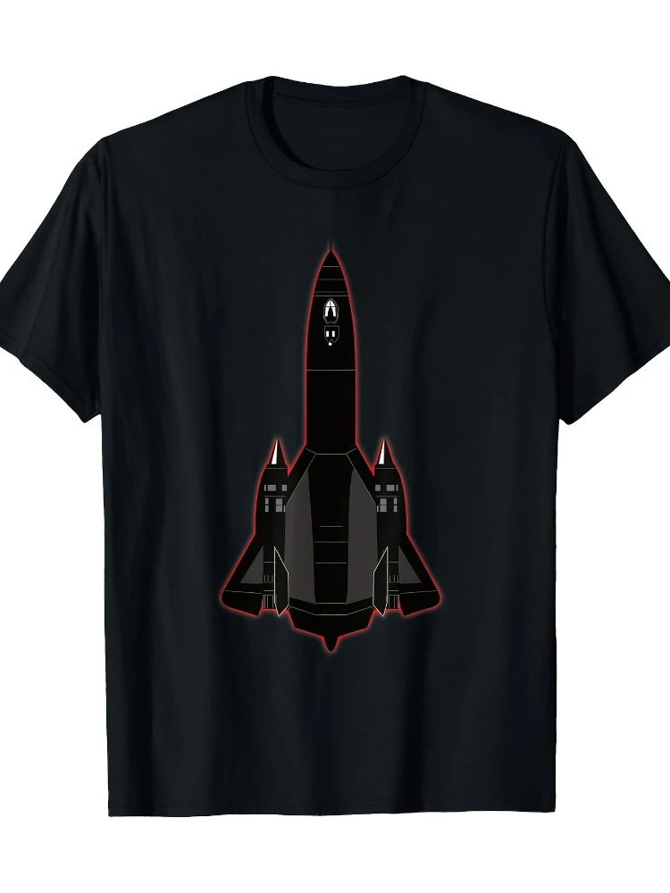 

SR-71 Дизайн черной птицы - Летняя повседневная мужская футболка из 100% хлопка с короткими рукавами и круглым вырезом с принтом.