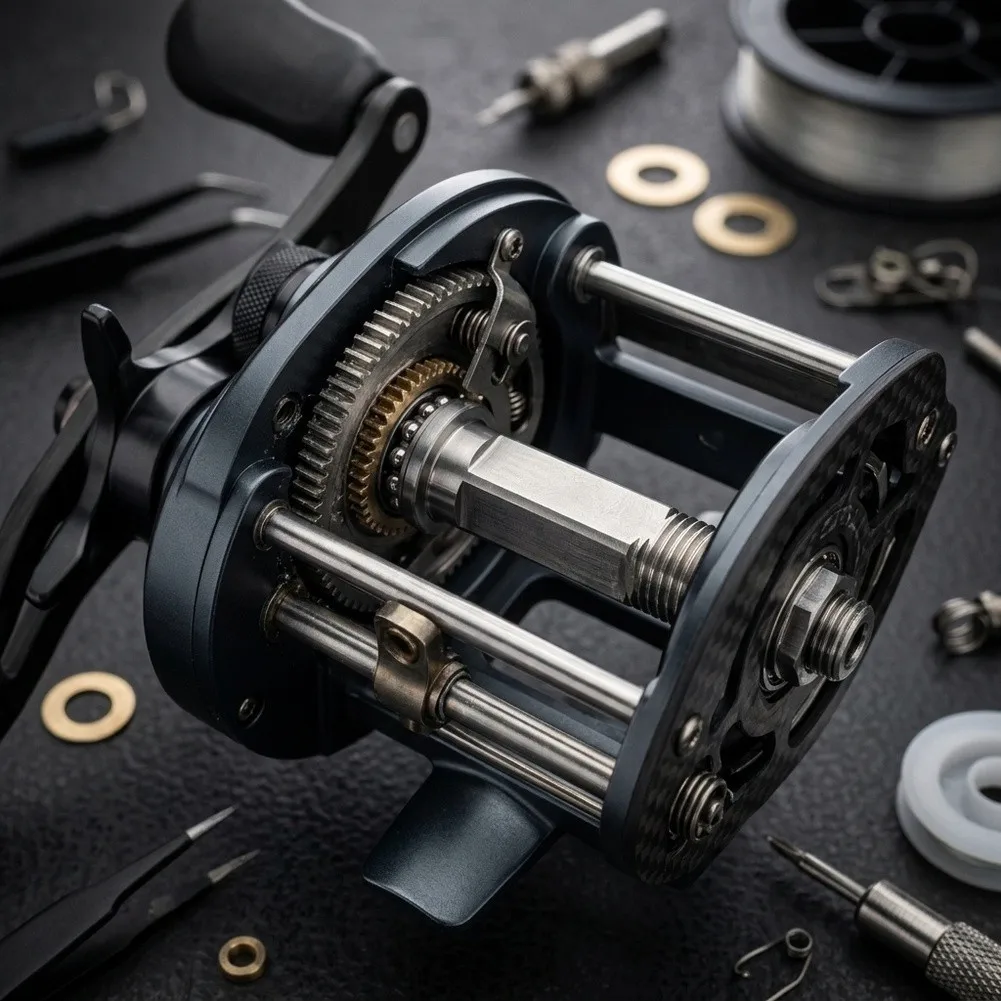 Reel Replacement Part Fishing Reel Shaft 7-series Aluminum Alloy Oxidation Resistance Lightweight Construction
