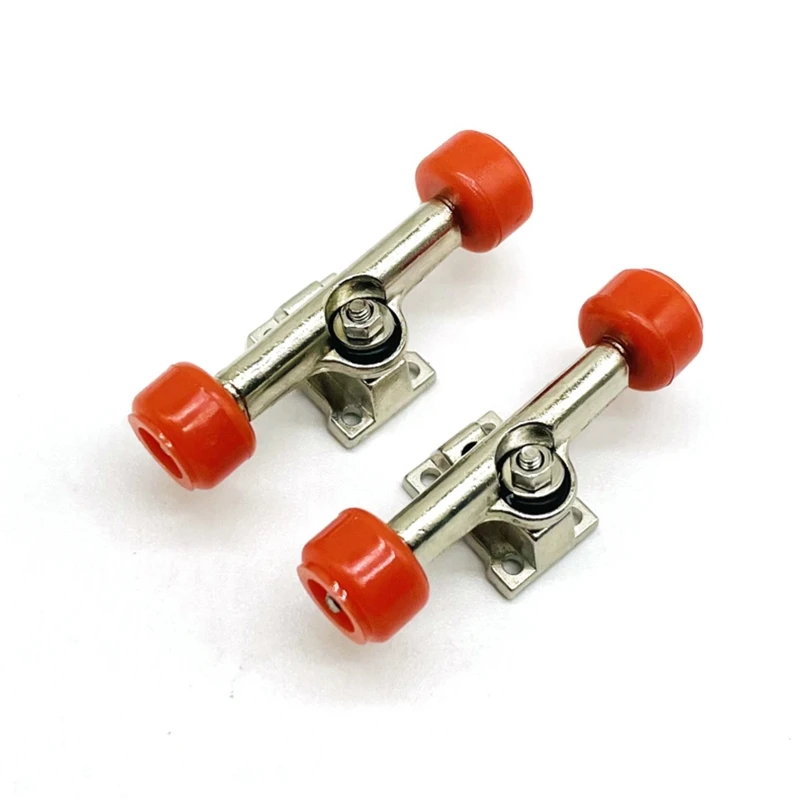 Q0KB 2Pieces/Set Finger Skateboard Accessory  Bracket Alloy Parts for Mini Finger Toy Model Roller Skate Scooter