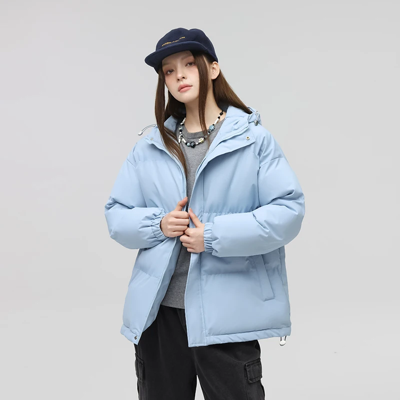 Winter Parkas Women 2024 Unisex Casual Solid Loose Thick Warm Jackets Hood Coats Female Cotton Outerwears Chaquetas Parkas Mujer