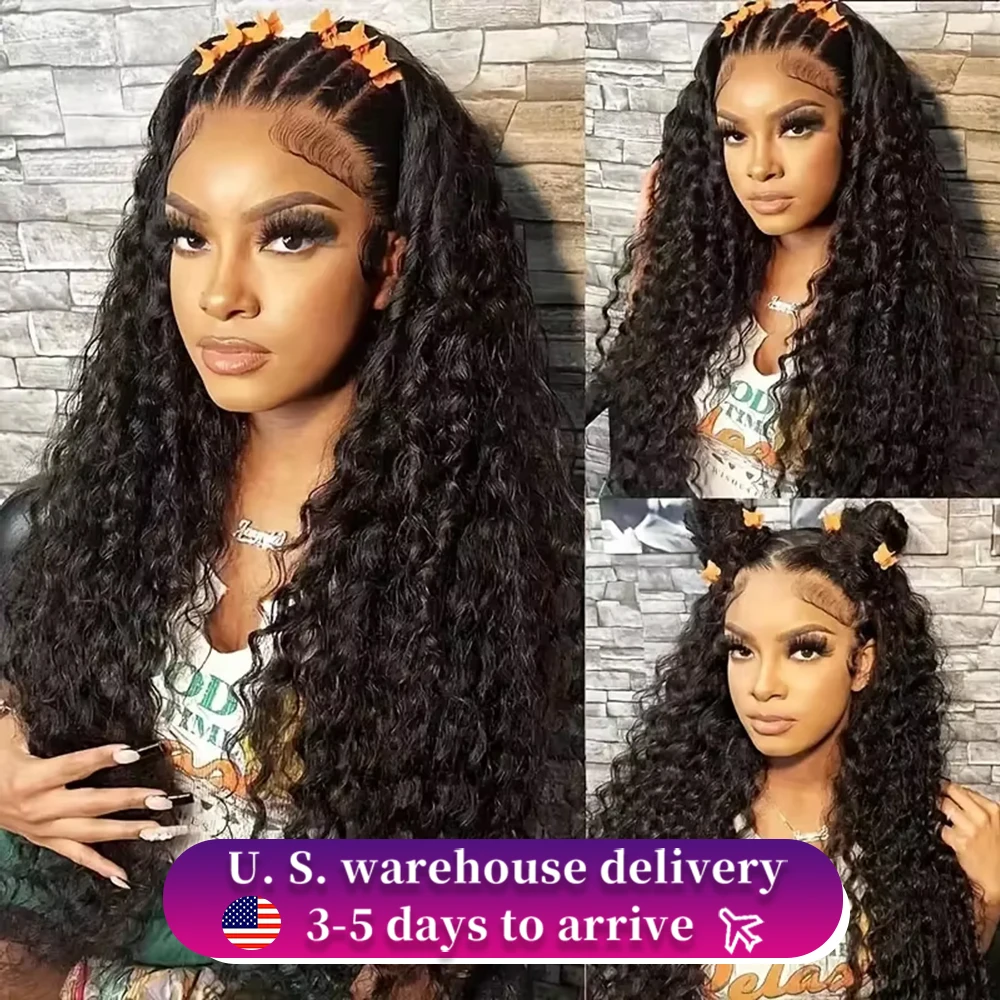 

220% Curly Wigs Human Hair Lace Frontal Wig Deep Wave Human Hair Wigs Brazilian Remy 13x4 Water Wave Lace Front Human Hair Wig