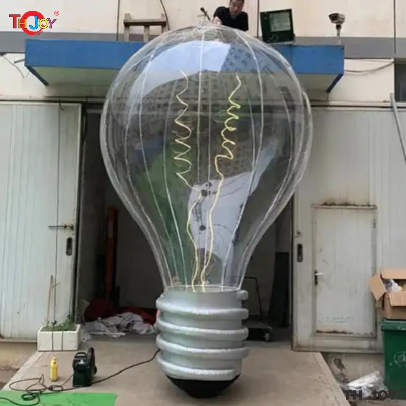 

Large Simulated Lighting Inflatable Light Bulb 3m/4m Height Customized Hanging Lamp Balloon With Light For Concert Ceiling