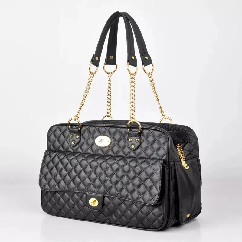 Transportín de mascotas de diseño de lujo para mascotas pequeñas, bolsa de transporte para perros, Chihuahua de gato a la moda, accesorios para perros Pomerania Bulldog Francés