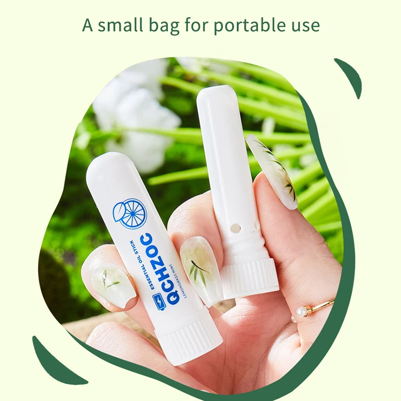 Penghirup Hidung Aromaterapi Penghirup Hidung Stok Energi Meningkatkan Fokus Meningkatkan Pernapasan Pereda Hidung Tersumbat Pendinginan Portabel