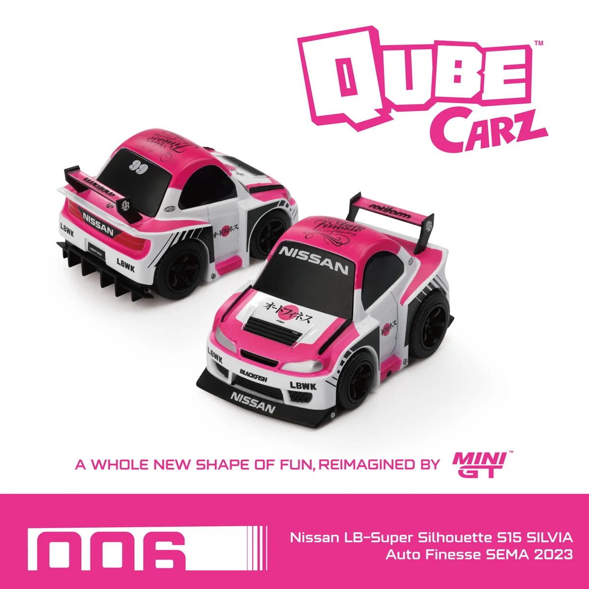 MINIGT TSM 1:64 Awesome QubeCarz Display Diecast Model Car