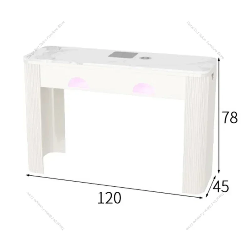 الحديثة كريم نمط مسمار الجداول بسيطة متعددة الوظائف تخزين مكنسة كهربائية طاولات الأظافر خلع الملابس مكاتب الاستقبال الأثاث FYMT