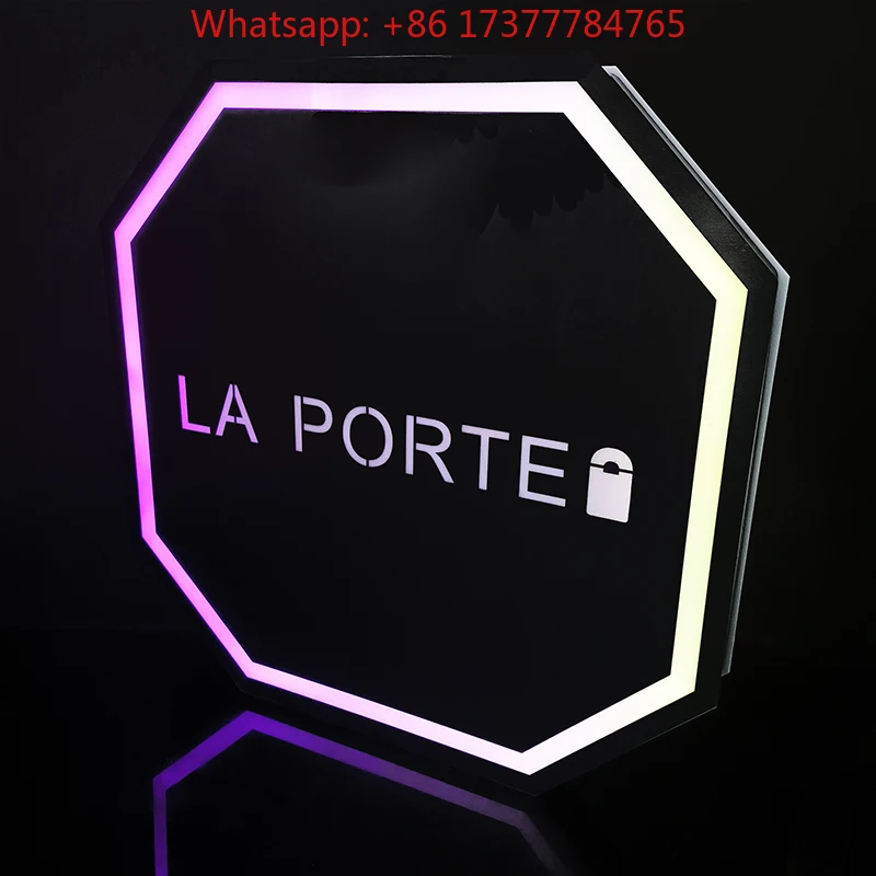LED Advertising Rolling Message Letter Board, Bottle Presenter Glorifier Display Stand for Party & Events
