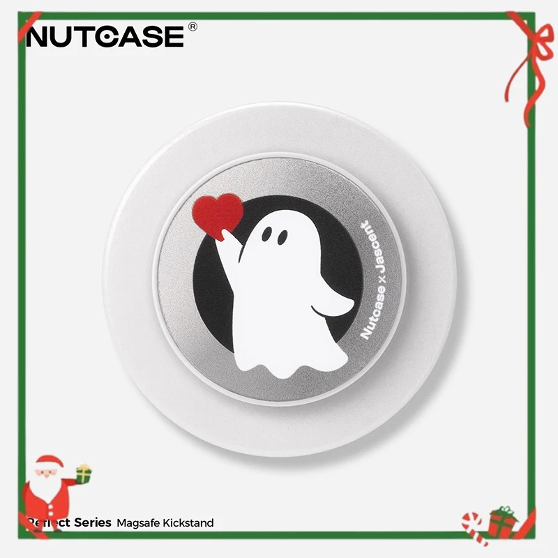 

NUTCASE Magnetic Phone Case Airbag Telescopic Stand Love Ghost for MagSafe Enhanced Magnetic Attraction Personalized Niche Gift