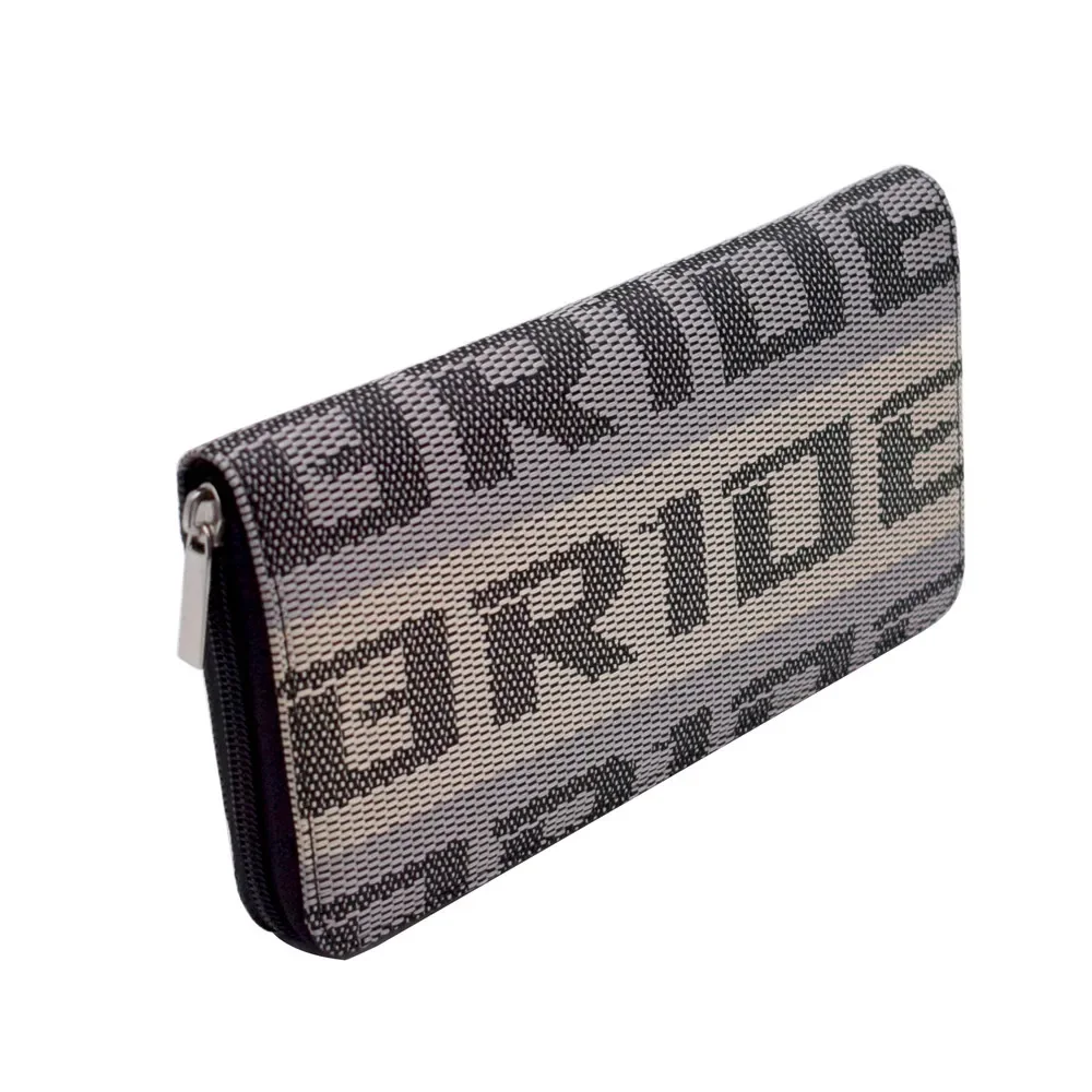 

New JDM Style Bride Zipper Racing Car Wallet Key Case Credit Business Card Holders