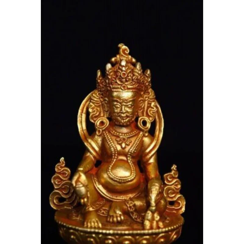 Old China Tibet Bronze Gilt Vajradhara Vajrabhairava Goddess Buddha Statue