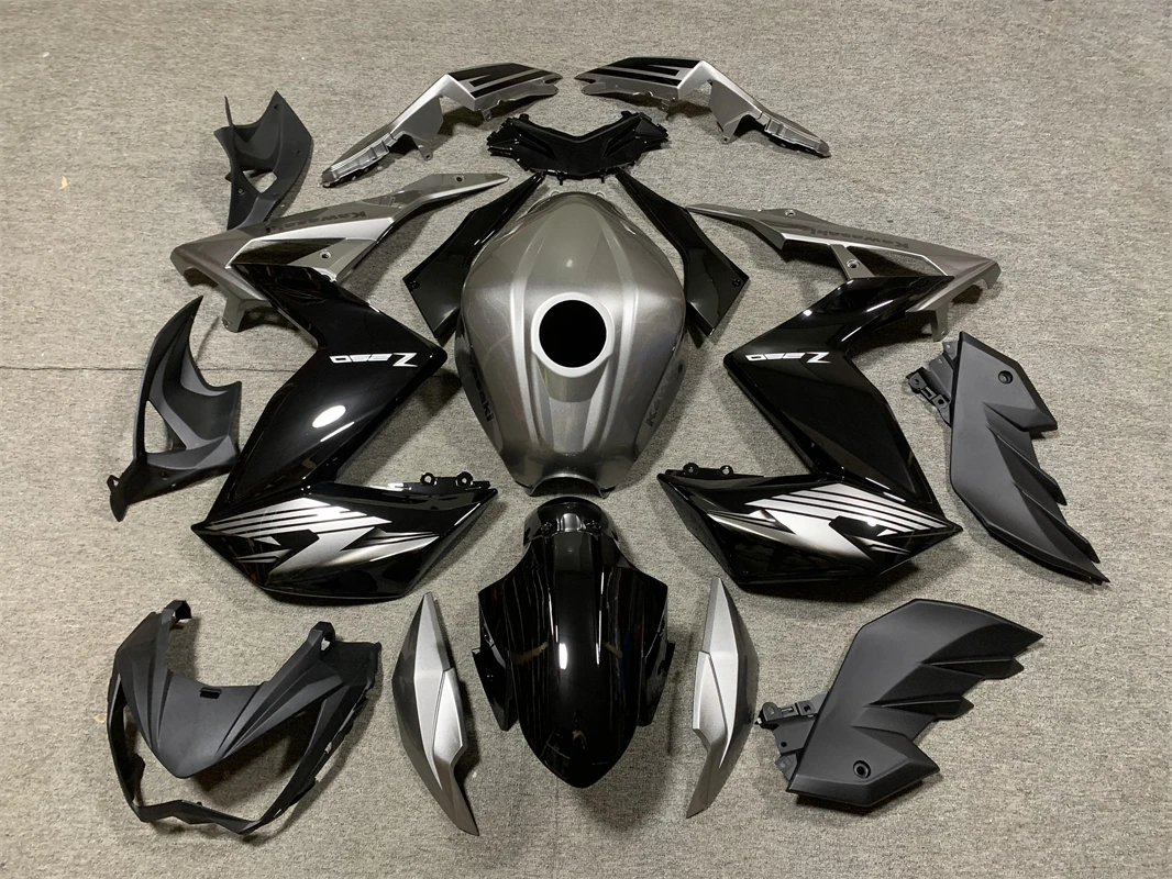 Abs Fairing Z300 Z250 2013 - 2018 Black Silver Bodywork for Kawasaki Z300r Z250R 15 Fairings Z 250 300 Ninja 16 17 18 2016 2017