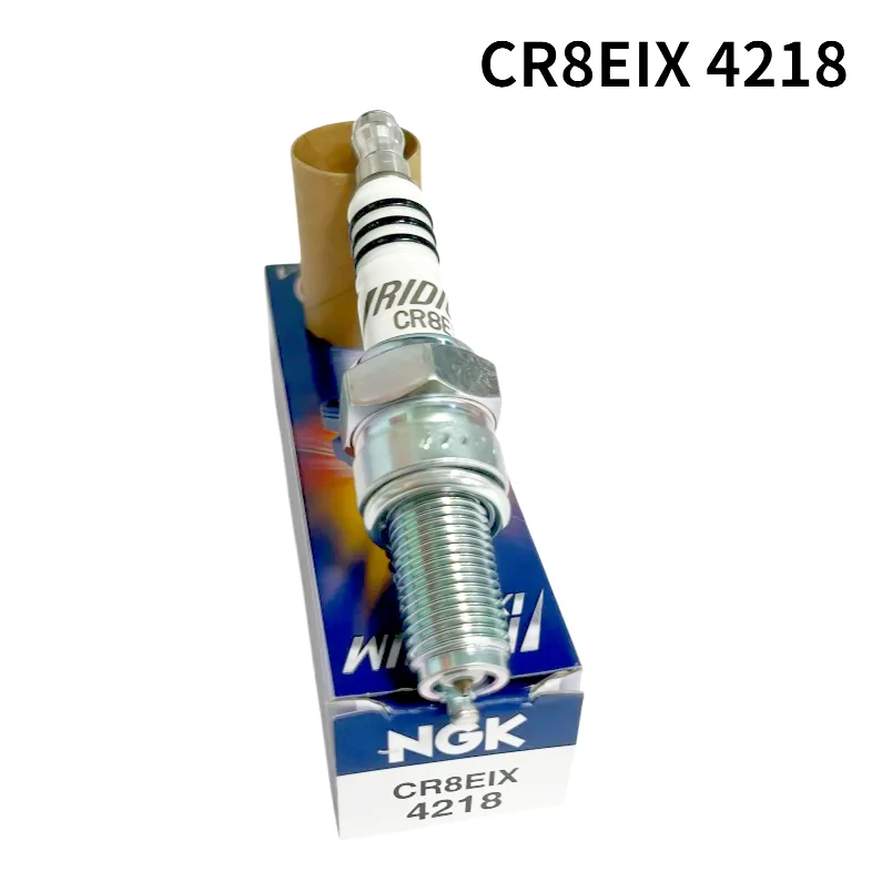 NGK 1PC CR8EIX 4218 Iridium IX Spark Plug Fit For Partial Honda Yamaha Suzuki Kawasaki 4‑Stroke Motorcycle Upgrade Parts