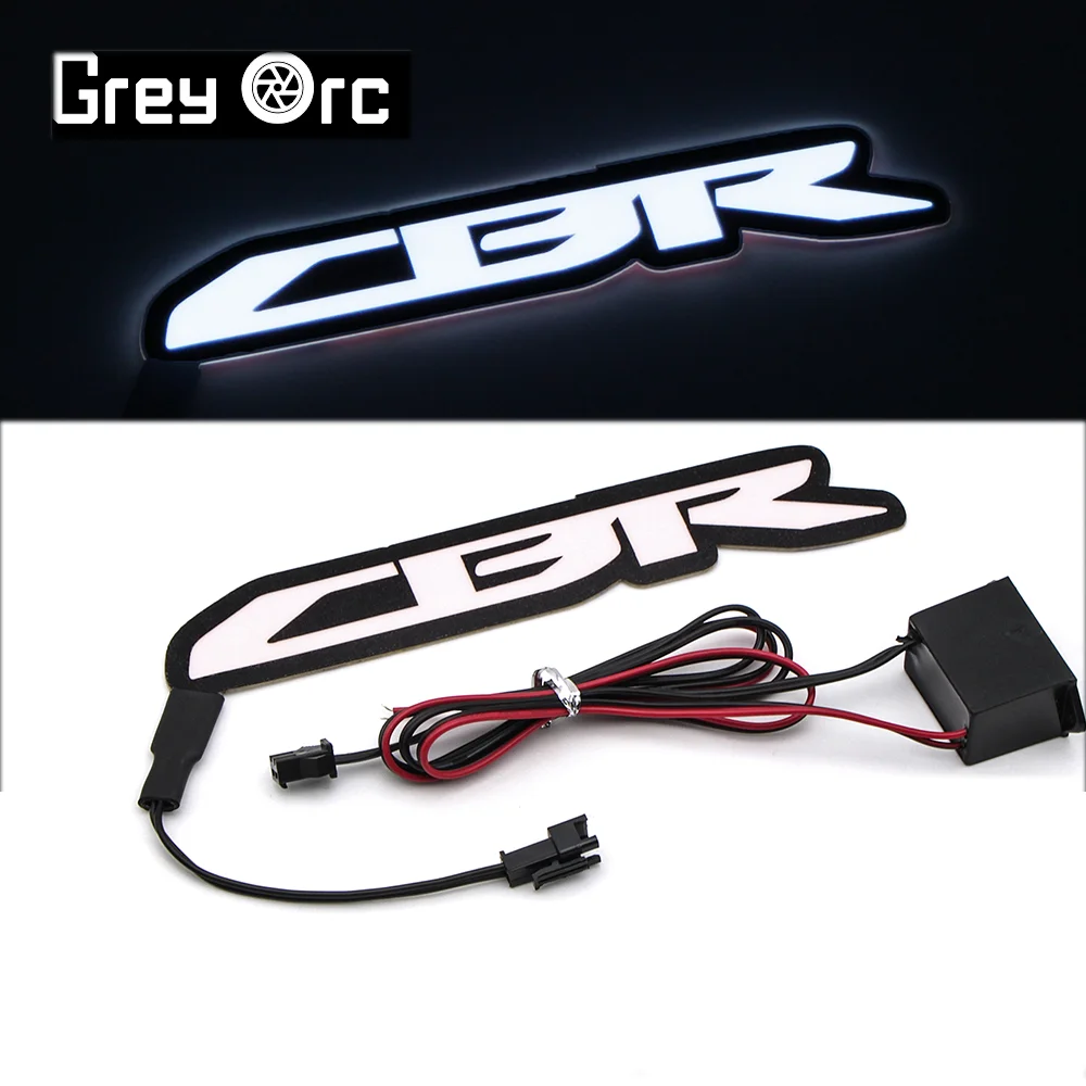 

For HONDA CBR 125R 250R 300R 600RR 750RR 1000 Motorcycle LED Cold Light Patch Fairing Body Sticker Logo Decoration Lamp Flashing