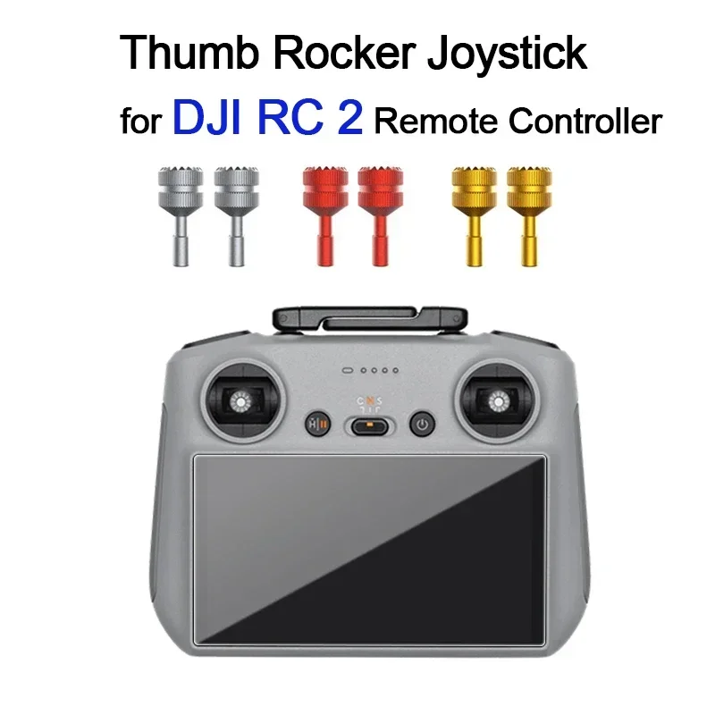 الإبهام الروك ل DJI Flip/Mini 4 PRO / AIR 3S/AIR3 مع شاشة RC 2 التحكم عصا التحكم سبائك الألومنيوم عصا الروك الطائرة بدون طيار الملحقات