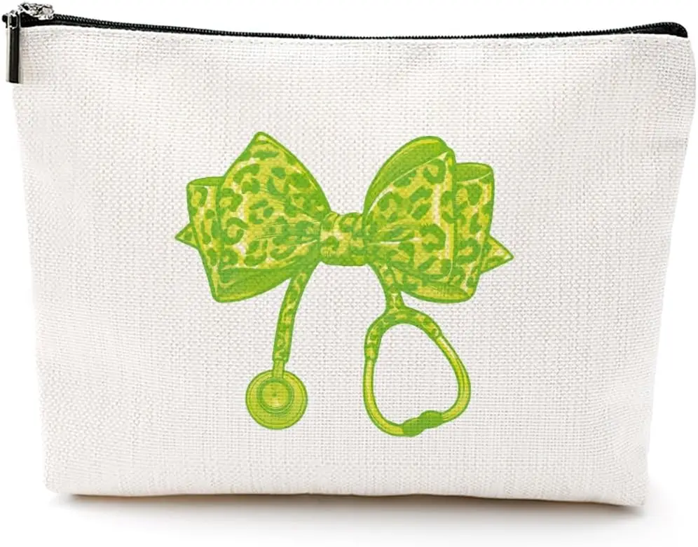 Nurse Gifts for Women Cosmetic Bag NursesGift Coquette Bow Makeup Bag Gifts for Nurses Female Graduation Nurse Essentials