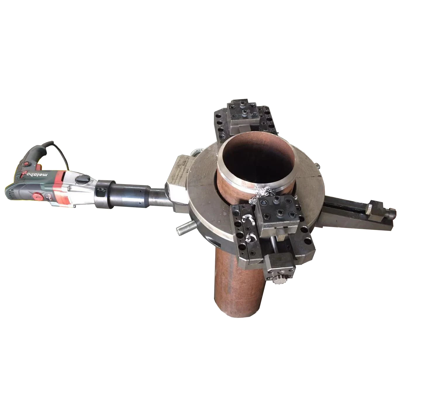 Portable Pipe Cutting Beveling Machine for Split Frame Flange End Face Bevel
