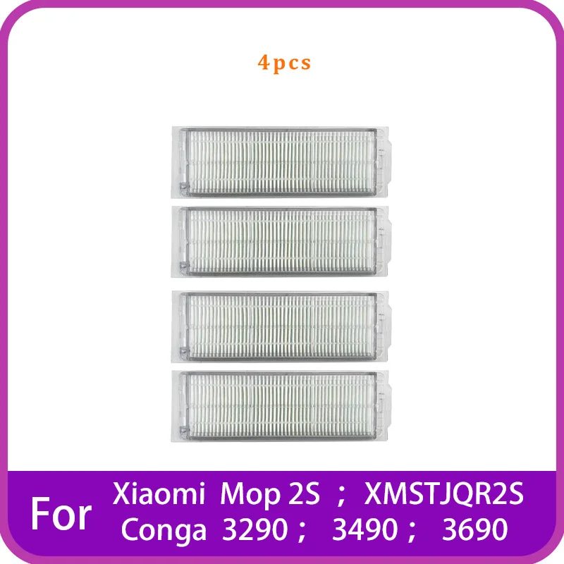 For Xiaomi Mop 2S XMSTJQR2S / Conga 3290 / 3490 / 3690 Robot Vacuum Cleaner Filter Accessory Spare