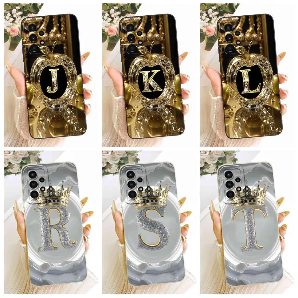 For Samsung Galaxy A32 4G Case Luxury Crown Letters Silicone Back Cover Housing For Samsung A32 4G A325F 6.4" Phone Cases Fundas