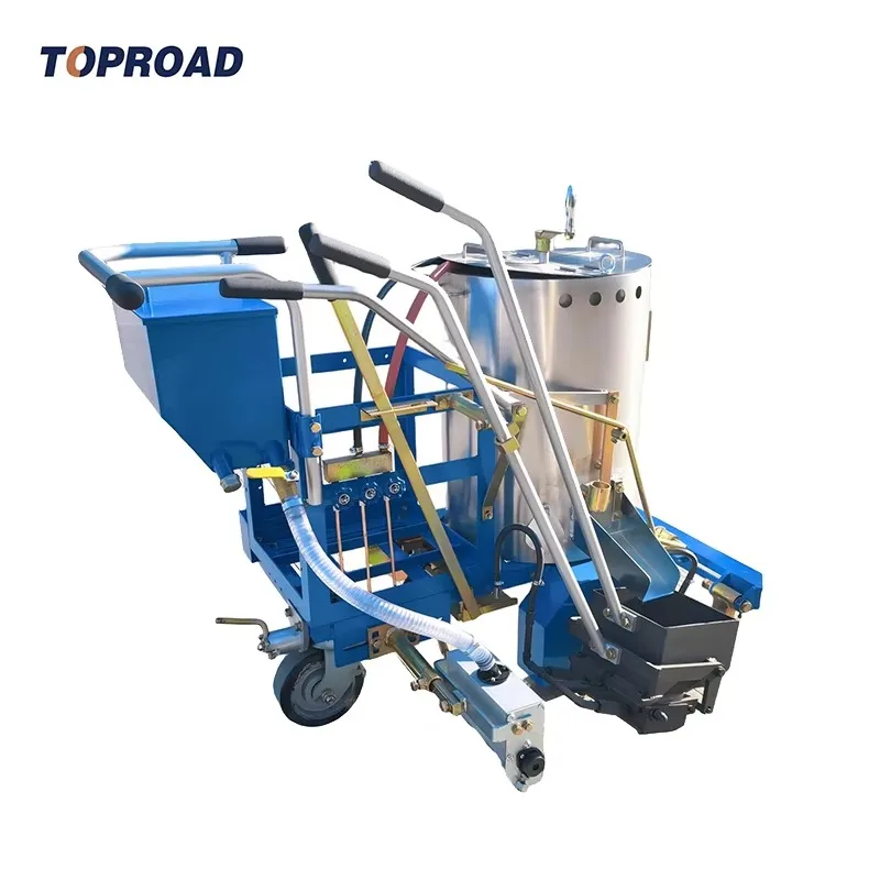 Hot Selling Automatic Hand Push Thermoplastic Road Marking Machine With Shoe For Sale And Line Marking