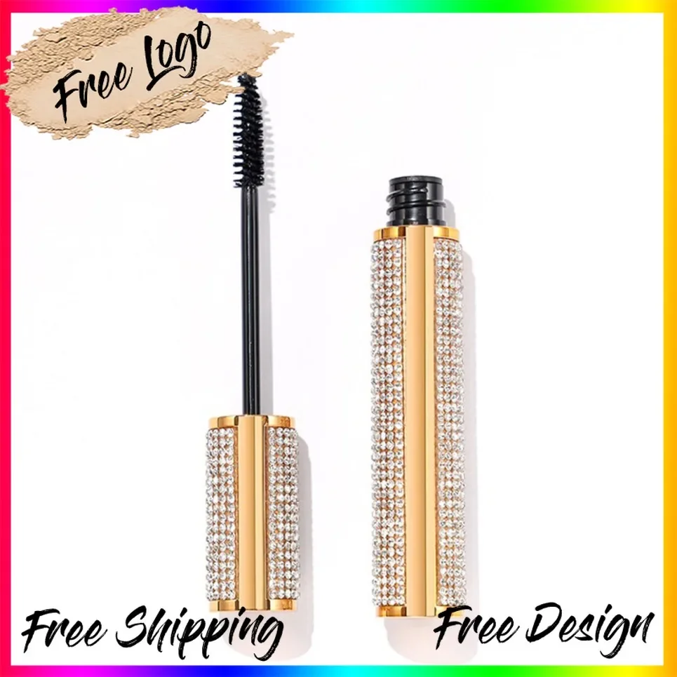 Smudge Proof Waterproof Lengthening Curling Black Mascara For Beginners Private Label Custom Logo Vegan Makeup Wholesale