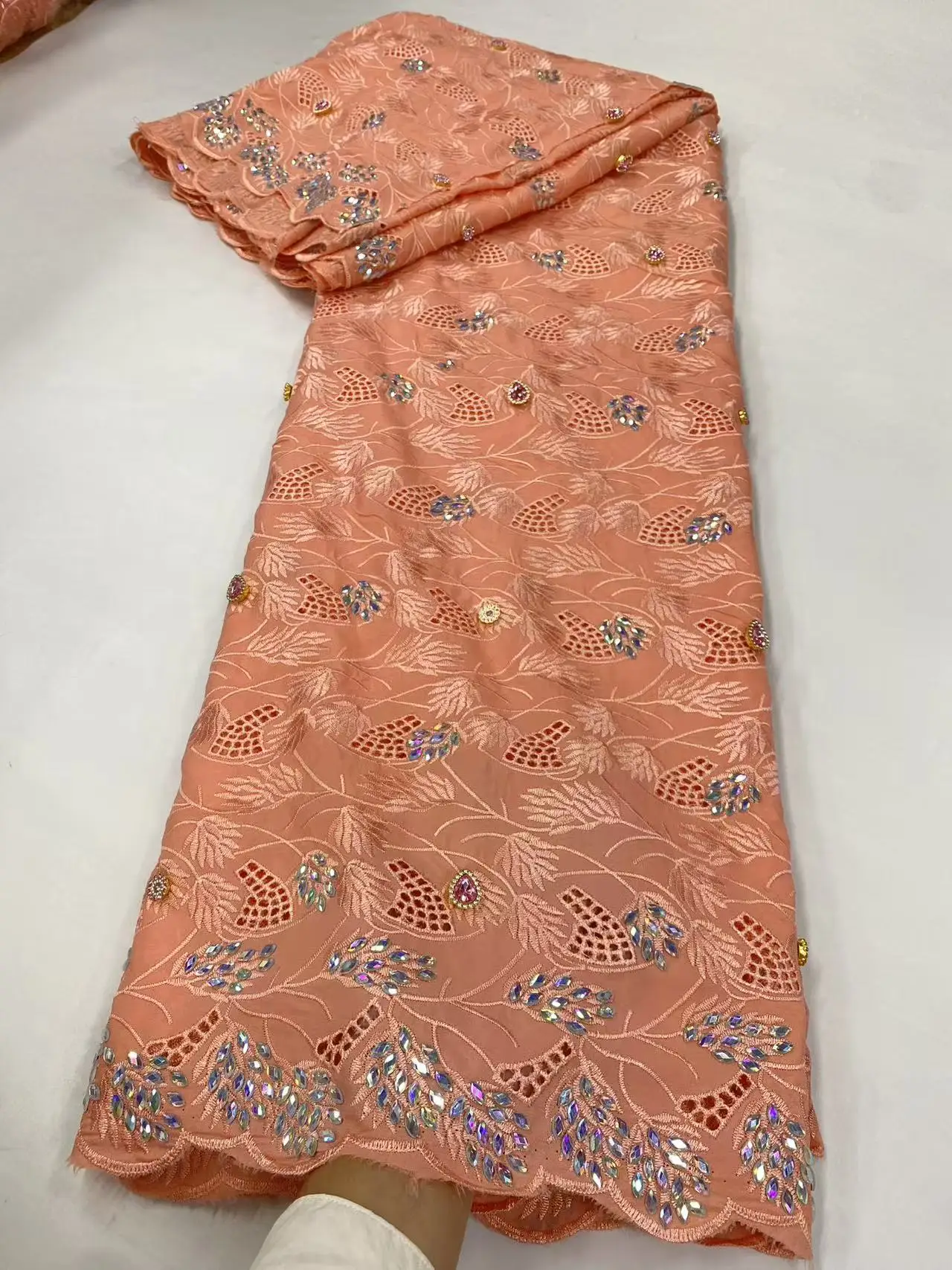 

Роскошная африканская шифоновая кружевная ткань 2021, высокое качество, кружевная ткань с нигерийскими камнями, шифоновое французское свадебное платье для жениха H165-1