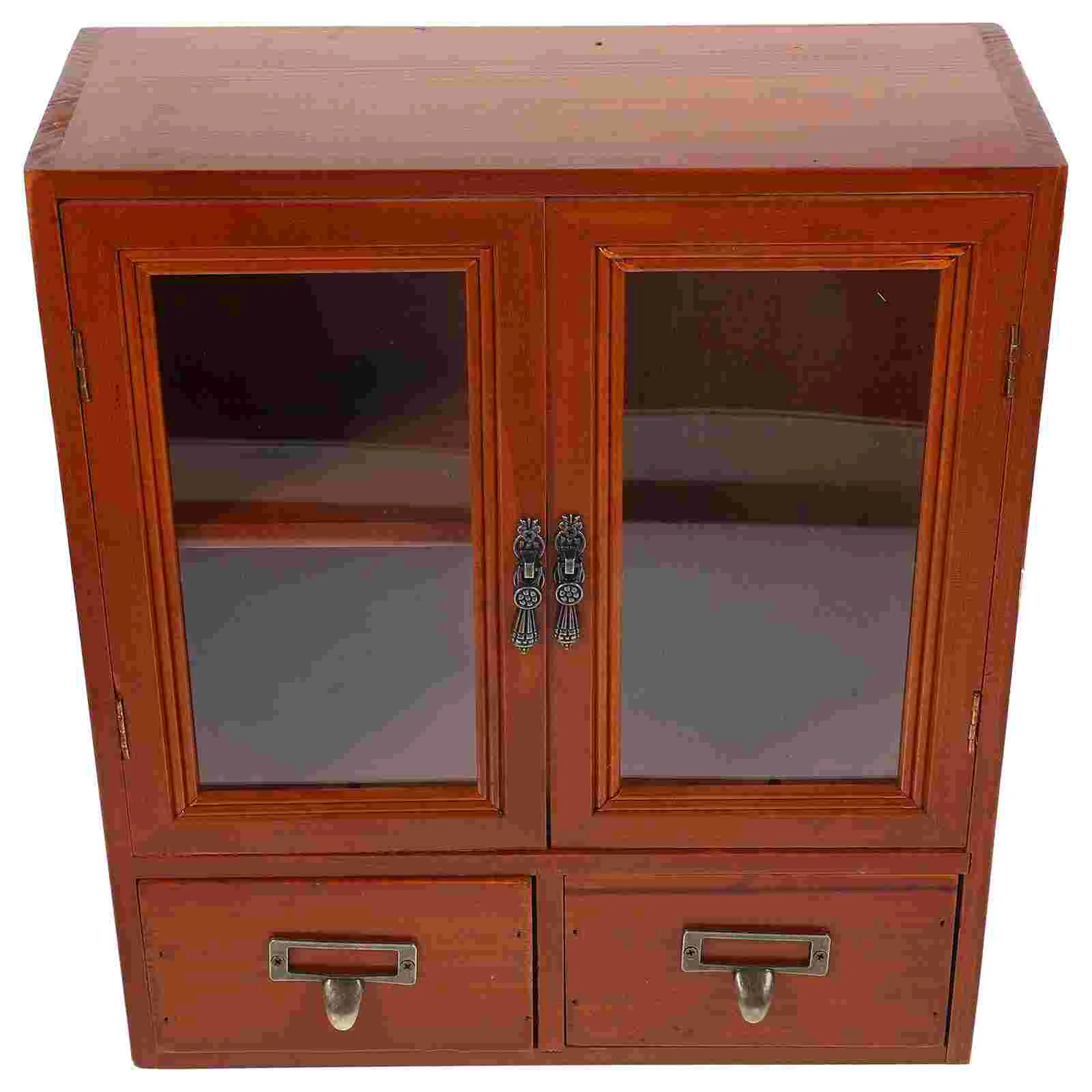 

House Decoration Display Cabinet Wooden Furniture Closet Showcase Wall Countertop Storage